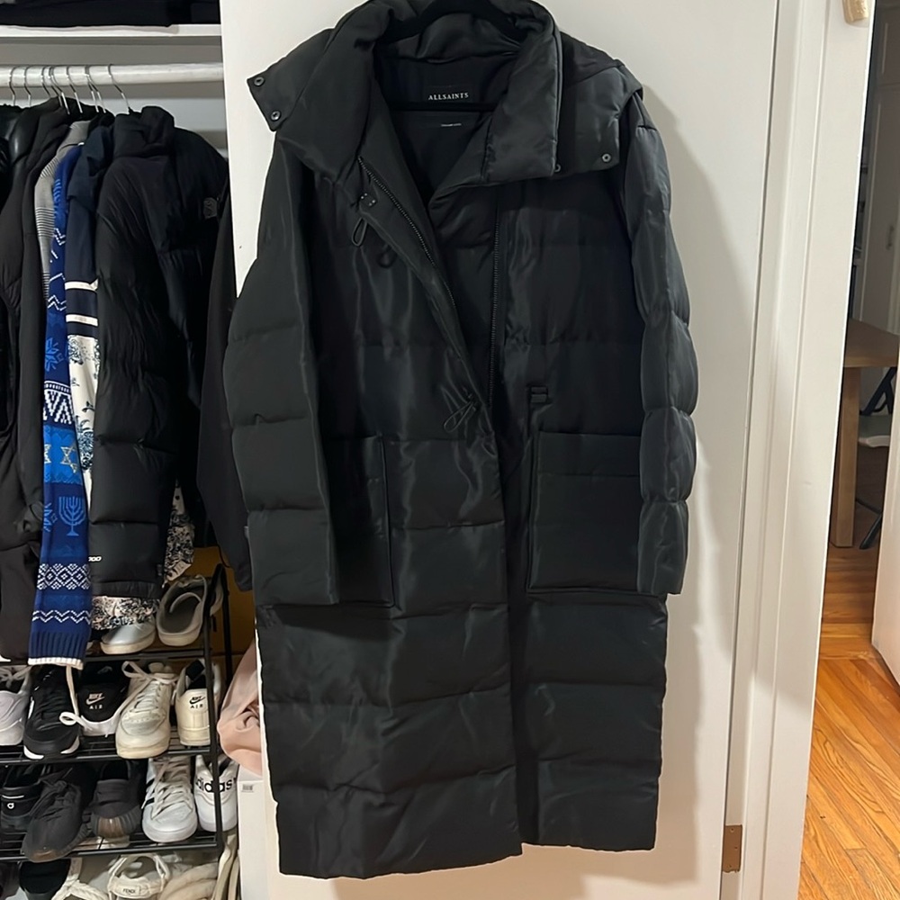Allsaints full length winter puffer